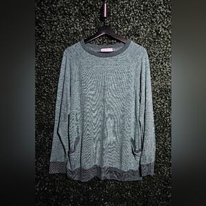 Green Cozy Women's Lightweight Sweater Shirt